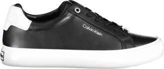 Calvin Klein Nylon Sneaker met contrasterende details en logo-print - Dames - Sneakers - Zwart - 40 EU - Nylon - Schoenen