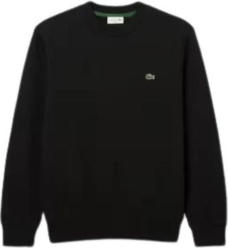Lacoste Klassiek Fleece Sweatshirt - Heren - Sweatshirts - Zwart - L - Katoen - Hoodies & sweatvesten
