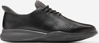Cole Haan Mens 6.ZER&Oslash;GRAND Laser Quick-On Oxford Shoes - Black Size 10.5