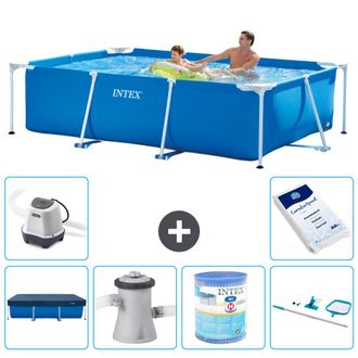 Intex Piscina Con Estructura Rectangular - 260x160x65 Cm - 7-piezas S40090
