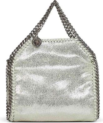 Stella McCartney Micro Falabella Tote - Dames - Handtassen - Grijs - ONE Size - Katoen - Tassen