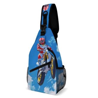 Generic Dirt Bike Motorcycle Motorcross Unisex Shoulder Bags Casual Crossbody Chest Bag Sling Backpack for Hiking Cycling Travel