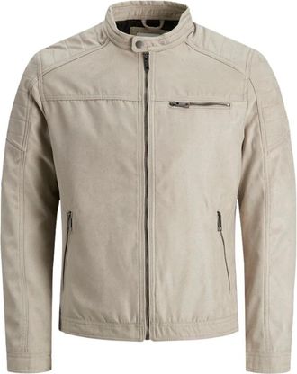 Jack & Jones Stijlvolle Jwhtano Jas - Heren - Zomerjassen - Beige - S - Polyester - Jassen