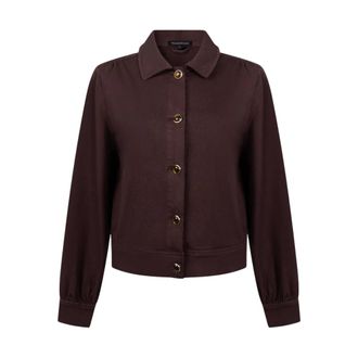 Tramontana Lurex Denim Jas - Dames - Jassen - Bruin - Maat: XL Denim