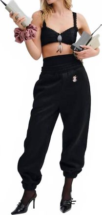 For Love & Lemons Julie Sweatpants In Black Gold