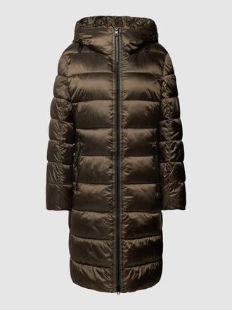 Marc Cain Steppmantel mit Zweiwege-Rei&szlig;verschluss in Khaki, Gr&ouml;&szlig;e 34