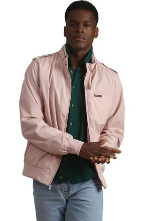 Members Only Classic Iconic Racer Jacket in Light Pink at Nordstrom, Size Xx-Large