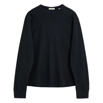 Sunflower Wool Waffle Tee LS - - Sweatshirts & Hoodies - Uomo - Nero - L