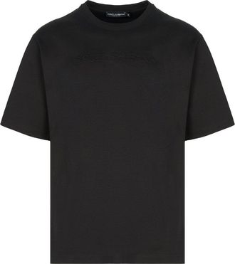 Dolce & Gabbana OVERSIZE COTTON T SHIRT Size: 50, colour: BLACK