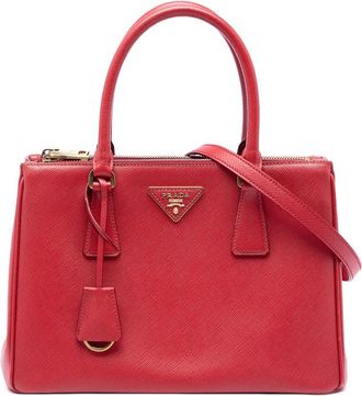 Prada Pre-owned Prada Medium Saffiano Galleria Double Zip Satchel Ladies AAK3VFBC1SANPQY0