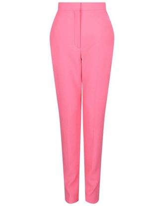 Alexander McQueen Alexander Mcqueen High-Waisted Wool Cigarette Pant