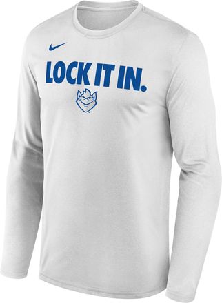 Nike Saint Louis 2026 On-Court Bench Nike Mens Dri-FIT College Long-Sleeve T-Shirt in White | M22284P870STLU-WHT