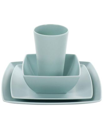 Gibson Home Dnu Gibson Home Grayson Melamine 16Pc Square Dinnerware Set