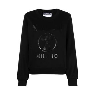 Moschino Mujer, Sudaderas, Negro, Talla: M
