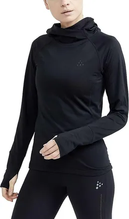 Craft Sportswear Womens Adv Charge Hooded Sweater - XS - Black