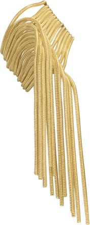 Adornia Multi Strand Textured Chain Bracelet gold