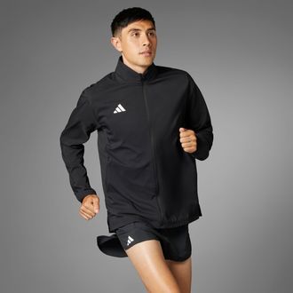 adidas Laufjacke ADIDAS PERFORMANCE ADIZERO ESSENTIALS, Herren, Gr. XXL, schwarz, Obermaterial: 100% Polyester, Jacken Laufjacke