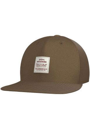 Levi's Baseball Cap LEVIS WORKWEAR CAP, Herren, gr&uuml;n (light khaki), Baumwolle, unifarben, Caps Baseball Cap, mit Markenlogobadge