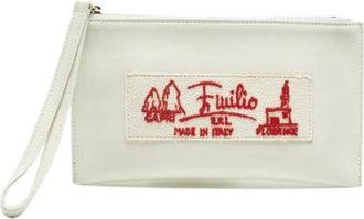 Emilio Pucci Pre-owned Clutches, female, White, Size: ONE SIZE Pre-owned Leather Clutch