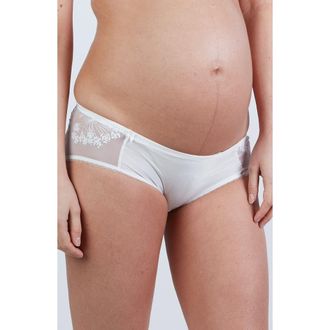 Cache Coeur Louise Maternity shorts in Ivory at Nordstrom, Size Medium