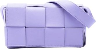 Bottega Veneta Borsa a tracolla in nappa intrecciata Pre-owned - - Pre-owned - Donna - Viola - ONE SIZE