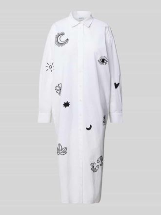 Jake*s Casual Midikleid mit Knopfleiste in Weiss, Gr&ouml;&szlig;e 36