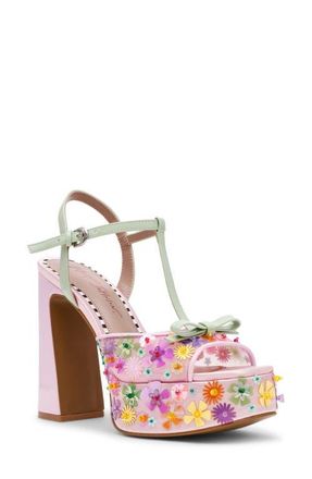 Betsey Johnson Melodie Platform Sandal in Pink Multi at Nordstrom, Size 8.5