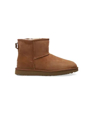 UGG Womens Suede Ankle Boots In Chestnut