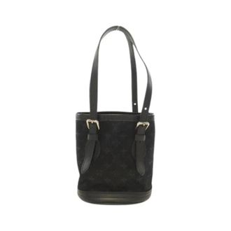 Louis Vuitton Pre-owned Bucket Bags, female, Black, Size: ONE SIZE Pre-owned Monogram Satin Bucket Bag