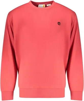 Timberland Hoodies & sweatvesten, Heren, Rood, 2Xl, Katoen, Katoenen sweatshirt met geribbelde manchetten en zoom