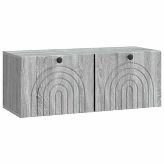 vidaXL Mueble Para Tv De Pared Gris Sonoma 78,5 X 31 X 30 Cm Vidaxl