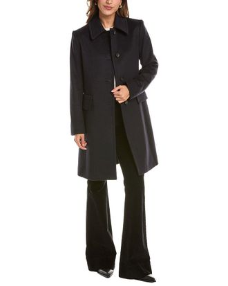 Fleurette Club Collar Wool Coat