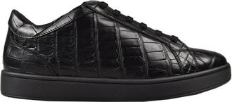 Kiton Ksv 36 Sneakers - Heren - Sneakers - Zwart - 40 EU - Leer - Schoenen