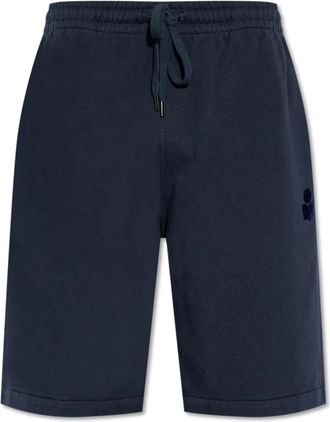 Isabel Marant Mahelo Shorts - Heren - Korte Broeken - Blauw - S - Katoen - Korte Broeken