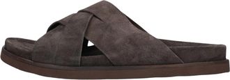 Stefano Lauran 26004 Slippers - Heren - Sandalen - Bruin - 43 EU - Su&egrave;de - Schoenen