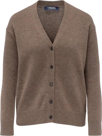 Max Mara Cedro Stijlvolle Jurk - Dames - Vesten - Bruin - XS - Truien & Vesten