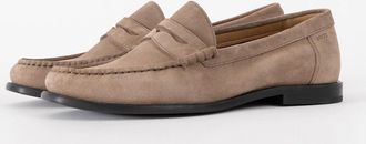 HUGO BOSS Mens BOSS Orange Tevan Mens Suede Moccasin Shoes - Medium Beige 260 - Tan - Size: 12