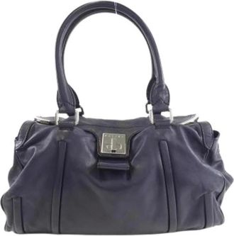 Celine Pre-owned Handbags, female, Blue, Size: ONE SIZE Pre-owned Leather celine-bags