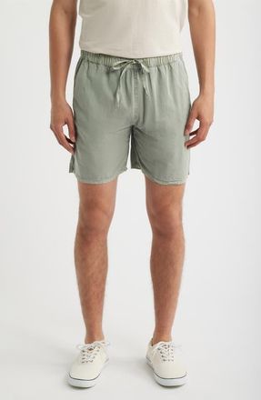 Alex Crane Air Organic Cotton Drawstring Shorts in Riverstone at Nordstrom, Size X-Large