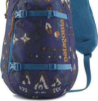 Patagonia Unisex Atom 8L Sling Bag In Wandering Woods Sound Blue
