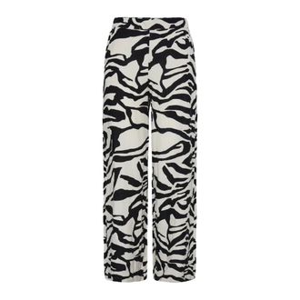 Ichi Ichi - Wide Broeken - Dames - Broeken - Zwart - Maat: L