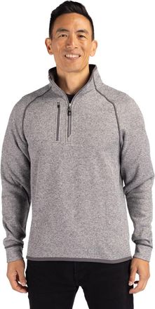 Cutter & Buck Mainsail Sweater-Knit Mens Half Zip Pullover Jacket