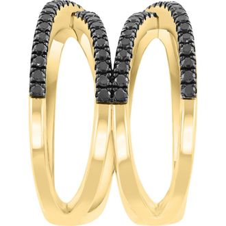 Effy Black Spinel Crisscrossing Multiband Ring at Nordstrom Rack, Size 7
