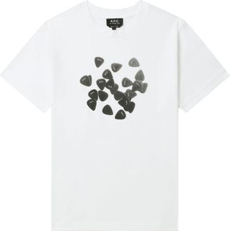 A.P.C. logo-print t-shirt - White