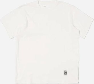 Universal Works Mens Single Jersey Core Tee In Ecru