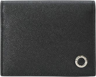Bulgari Pre-owned Kaarthouder - Heren - Vintage Accessoires - Zwart - ONE Size - Leer - Vintage