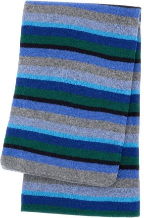 Paul Smith Accessoires, Heren, Veelkleurig, ONE Size, Wol, Gestreept wollen sjaal