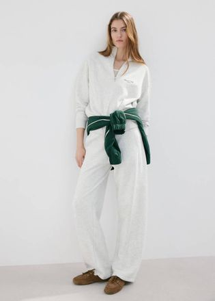 Mango Pantaloni jogger cotone grigio - Donna - S - MANGO