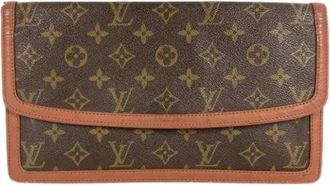 Louis Vuitton Pre-owned Clutches, female, Brown, Size: ONE SIZE Pre-owned Monogram Clutch Bag
