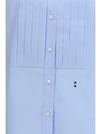 Fendi Womens Cotton Poplin Shirt Light Blue